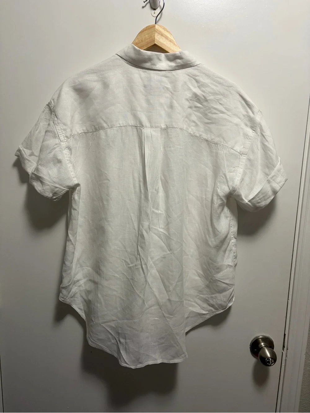 Baird McNutt Irish Linen for J Crew Capitaine Shirt Women’s Size Medium - Picture 6 of 6